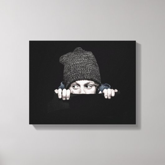 "Que se passe-t-il ?" impression sur toile (Recto)