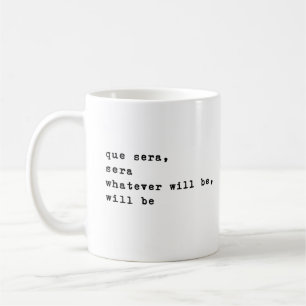Que Sera Sera Minimalistische Inspirerend offert Koffiemok