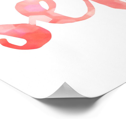 Que Sera Sera - Rose - Poster blanc (Coin)