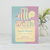 Que Sera-T-Il ?  Invitations de douche pour bébé (Debout devant)