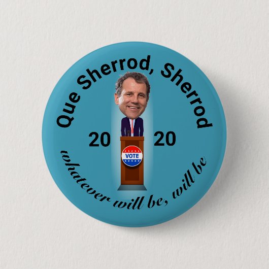 Que Sherrod, Sherrod Ronde Button 5,7 Cm (Voorkant)
