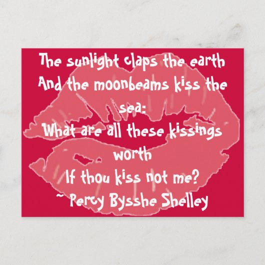 Que valent tous ces baisers... Carte postale (Devant)