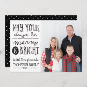 Que vos jours soient joyeux et Cartes photos (Devant / Derrière)