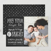 Que vos jours soient joyeux et Cartes photos (Devant / Derrière)