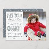 Que vos jours soient joyeux et Cartes photos (Devant / Derrière)