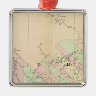 Quebec 3 metalen ornament