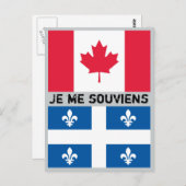 Quebec Briefkaart (Voorkant / Achterkant)