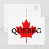 QUEBEC BRIEFKAART (Voorkant / Achterkant)