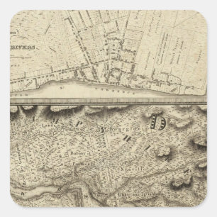 Quebec, Canada 6 Vierkante Sticker