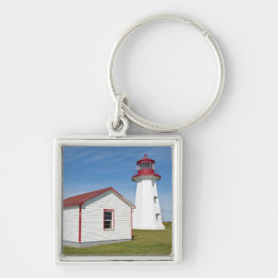 Quebec, Canada. Cap D'Espoir vuurtoren. Sleutelhanger
