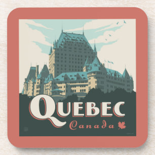 Quebec Canada Château Frontenac Bier Onderzetter