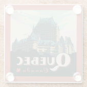 Quebec Canada Château Frontenac | Glazen Onderzetter (Achterkant)