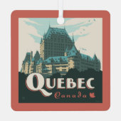 Quebec Canada Château Frontenac | Metalen Ornament (Achterkant)