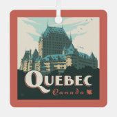 Quebec Canada Château Frontenac | Metalen Ornament (Voorkant)