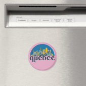 Quebec Canada  City Skyline Cityscape Art Magneet (Insitu (Vaatwasser))