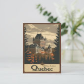 Quebec, Canada Majesteit van Le Château Frontenac Briefkaart (Staand voorkant)