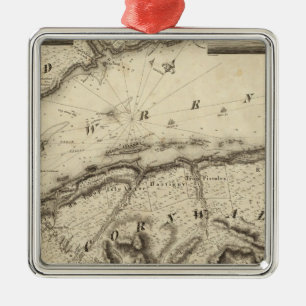 Quebec, Canada Metalen Ornament