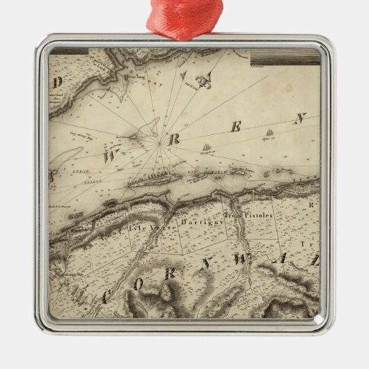 Quebec, Canada Metalen Ornament (Voorkant)