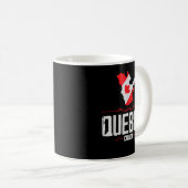 Quebec Canada Quebec Silhouette Souvenir uit Queb Koffiemok (Voorkant rechts)