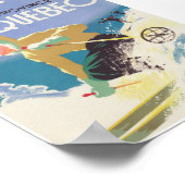 Quebec Canada  skireisposter Poster (Hoek)