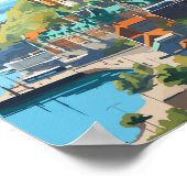 Quebec Canada Travel Art Vintage Poster (Hoek)