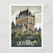 Quebec Canada Vintage Beroemde Reisplaats Briefkaart (Voorkant)