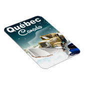 Québec Canada vintage-poster Magneet (Rechterzijde)