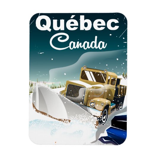 Québec Canada vintage-poster Magneet (Verticaal)