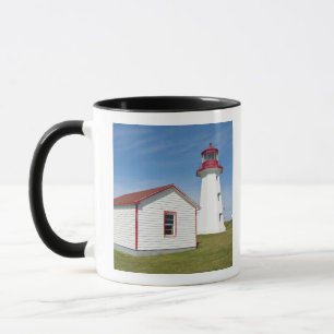 Quebec, Canada. Vuurtoren Cap D'Espoir. Mok