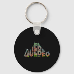 Quebec Chateau Frontenac typografie Canada Reizige Sleutelhanger