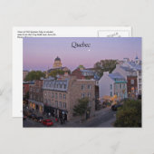 Quebec City Briefkaart (Voorkant / Achterkant)