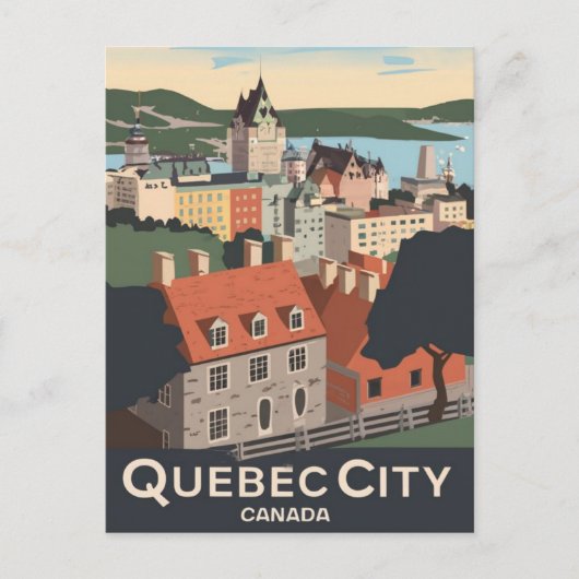 Quebec City Canada Briefkaart (Voorkant)