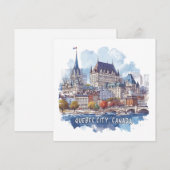 Quebec City Canada Feestdagenkaart (Voorkant / Achterkant)