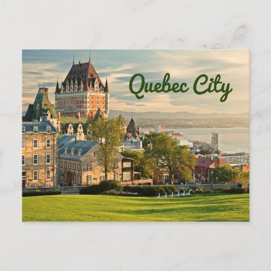 Quebec City Canada gestileerd Briefkaart (Voorkant)