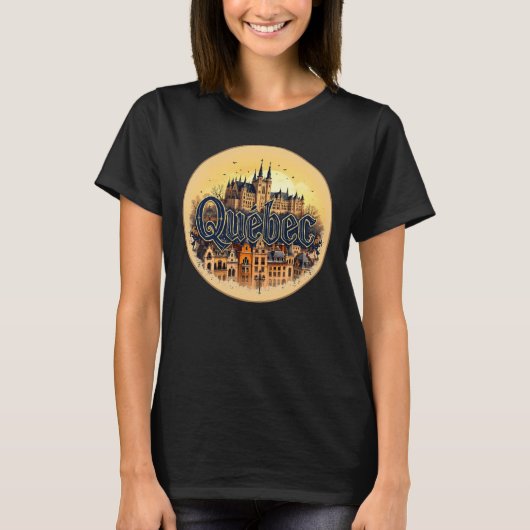 Quebec City Canada T-shirt (Voorkant)