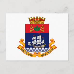 Quebec City Coat of Arms Briefkaart