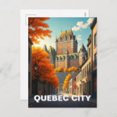 Quebec City Feestdagenkaart (Voorkant / Achterkant)
