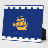 Quebec City Flag Plaque (Côté)