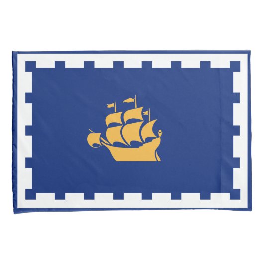 Quebec City Flag (Québec, Canada) Kussensloop (Voorkant-Rechts)