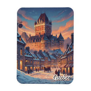 Quebec City Kasteel Frontenac Magneet