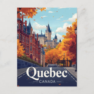 Quebec City Kasteel Hotel Landmark Briefkaart