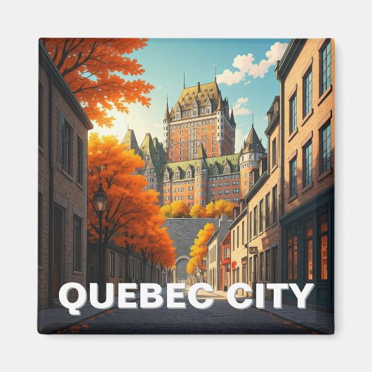 Quebec City Magnet Magneet (Voorkant)