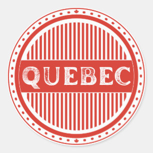 Quebec City Pride Embleem – Canadese identiteit Ronde Sticker