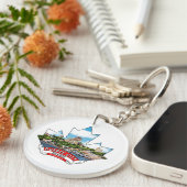 Quebec City, Quebec Canada Sleutelhanger (Voorkant Rechts)