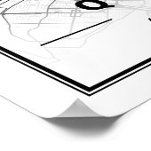 Quebec City Quebec Canada Travel City Map Poster (Hoek)