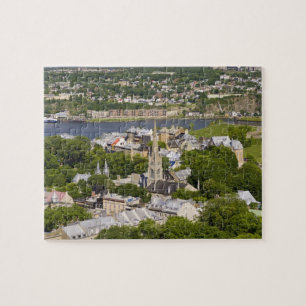 Quebec City, Quebec, Canada. Uitkijkend op de Legpuzzel