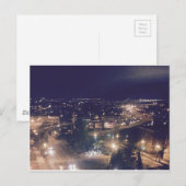 Quebec City van 's nachts Briefkaart (Voorkant / Achterkant)