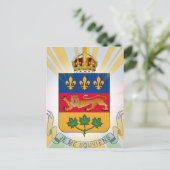 Quebec Coat of Arms Briefkaart (Staand voorkant)