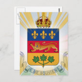 Quebec Coat of Arms Briefkaart (Voorkant / Achterkant)