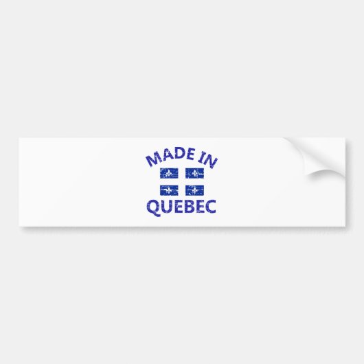 Quebec Coat of arms Bumpersticker (Voorkant)